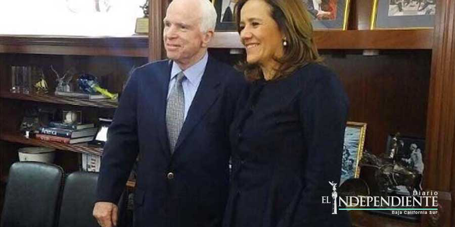 'Mexicanos no solo han aportado riqueza a EU': Zavala a McCain
