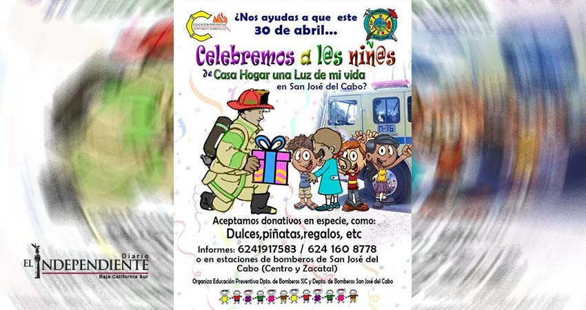 Bomberos de SJC regalarán sonrisas a niños de Casa Hogar