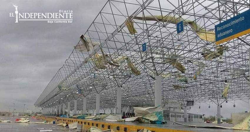 Tornado sorprende a Nuevo Laredo; daña Puente Internacional 3