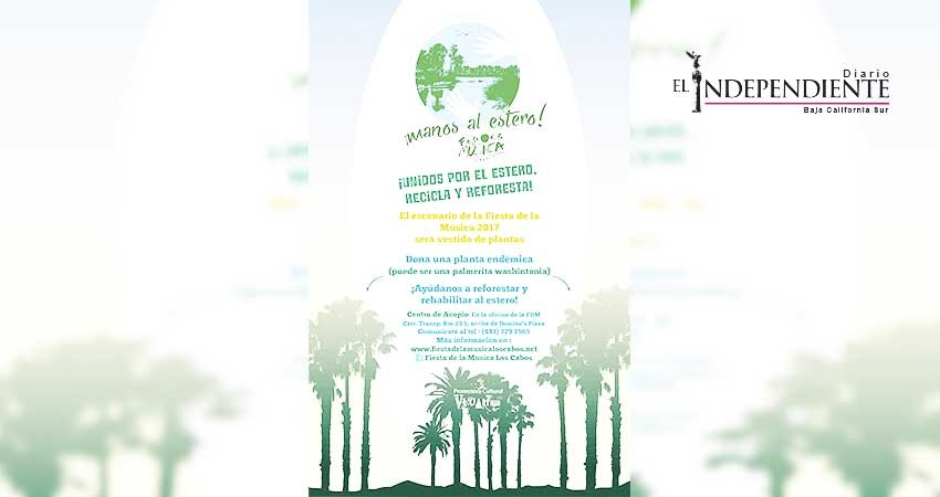 Con Fiesta de la Música reforestarán Estero de SJC 