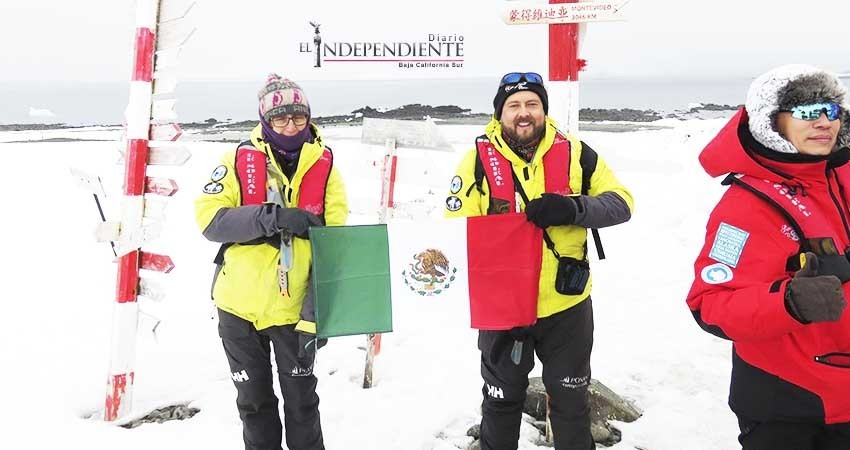 Rodrigo Rocha, primer Sudcaliforniano guía turístico en La Antártida 