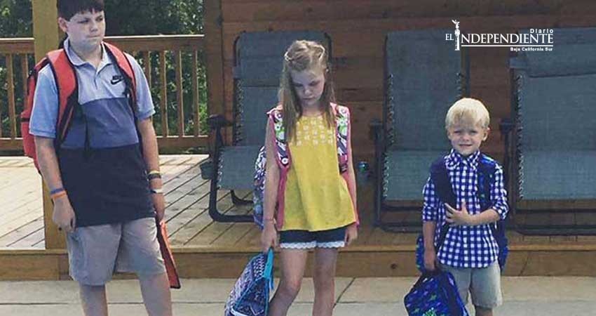 Mamá publica esta foto del 'perfecto primer día de clases'