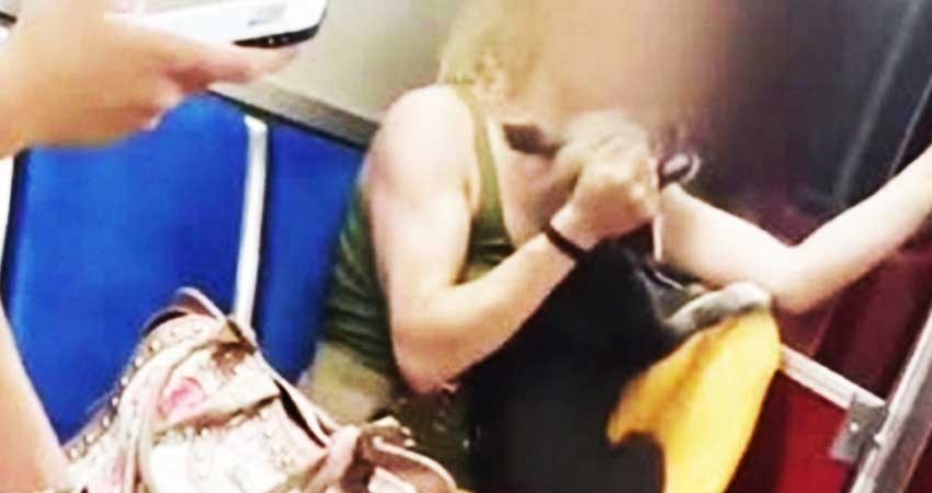 Graban a dueña maltratando a su perro sin piedad