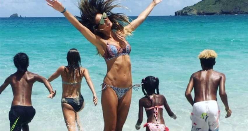 Heidi Klum publica 'topless' en Instagram