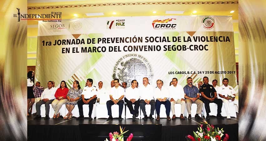 Iniciaron trabajos de la 1era Jornada de Prevención Social de la Violencia entre Segob y Croc