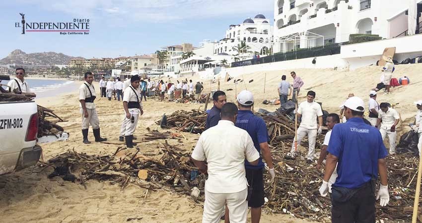 Todas las playas de Los Cabos afectadas por “Lidia”