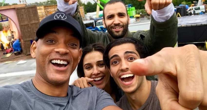 Elenco comparte foto de inicio del rodaje de 'Aladdín'