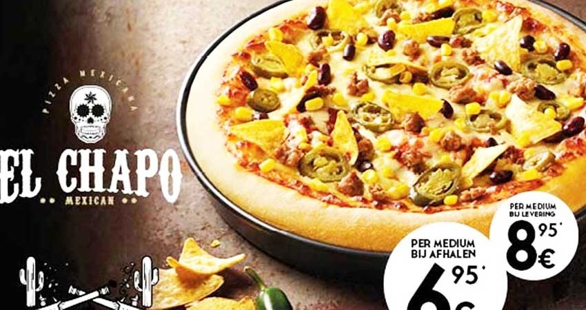 Crean pizza 'El Chapo'; causa 'indigestión' en redes
