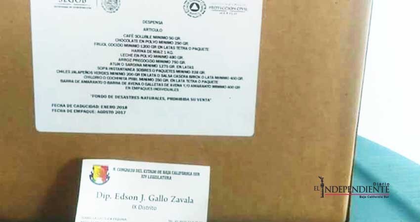 Segob sin denuncia por supuesta entrega de despensas con tarjetas en Comondú