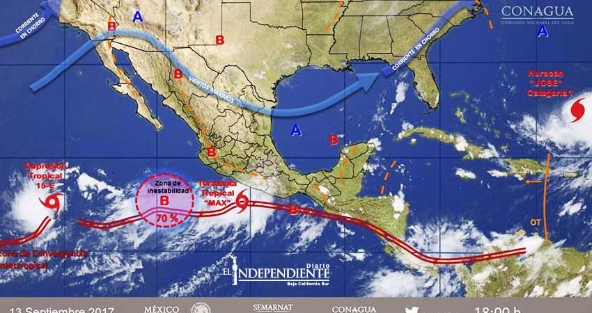 Aparece “Max” en el Pacífico; traerá lluvias para Baja California Sur (BCS)