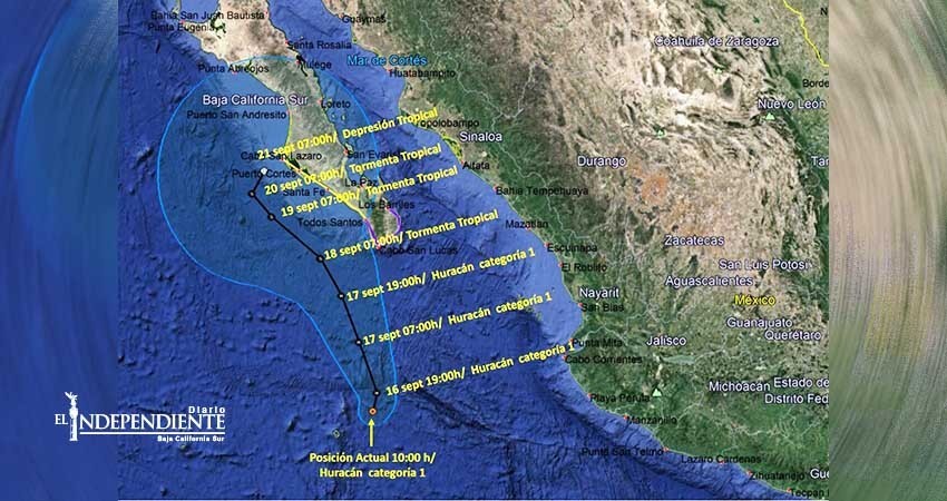 Huracán “Norma”  cambia trayectoria; sigue la amenaza para BCS