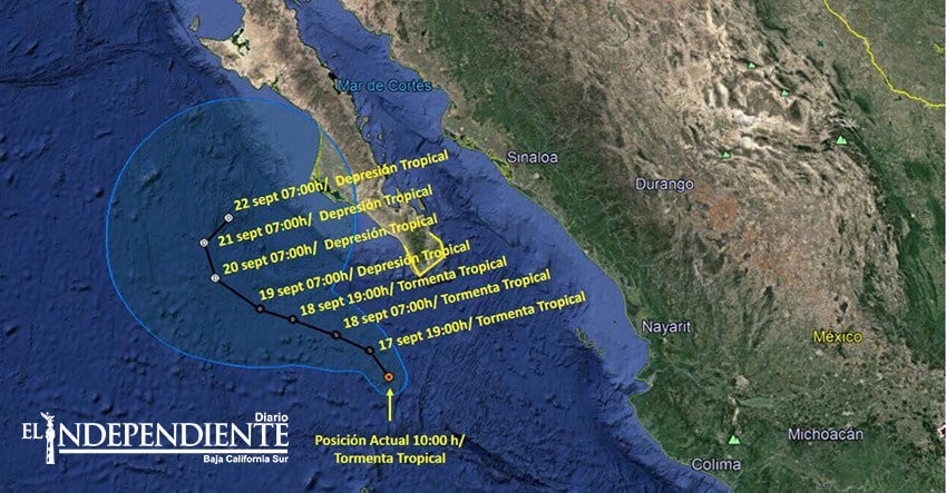 Se debilitó "Norma"; reanudan clases para mañana en Baja California Sur (BCS)