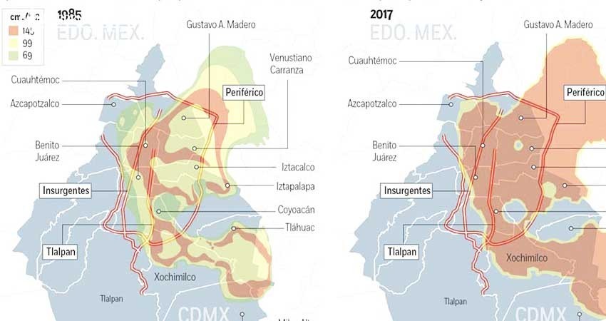 Por esto sentiste más fuerte el sismo del martes que el de 1985