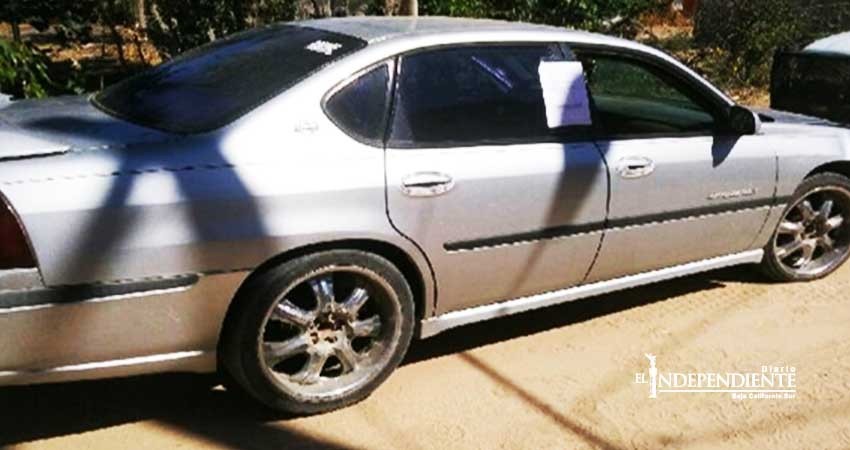Localizan vehículo con reporte de robo en Vizcaíno