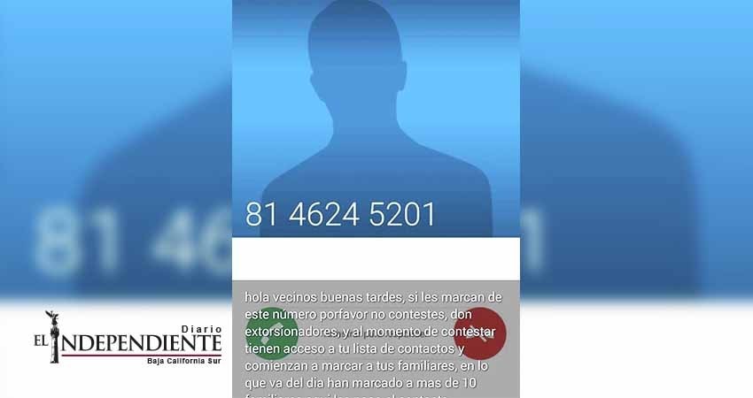 Advierten sobre ola de llamadas de extorsión en BCS