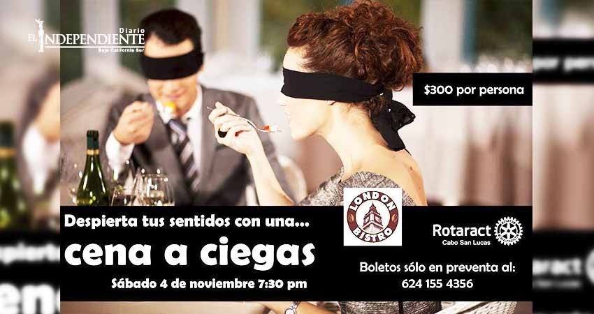 Rotarac pretende sensibilizar sobre la discapacidad visual con una cena a ciegas