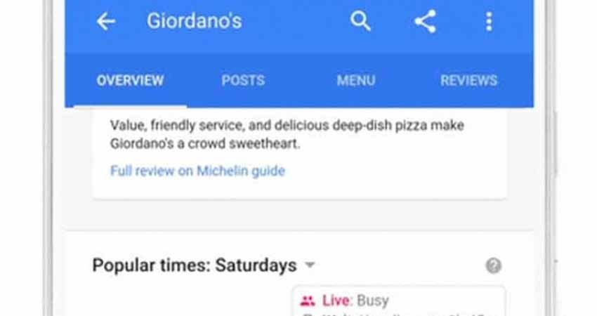 Google informará del tiempo de espera en restaurantes
