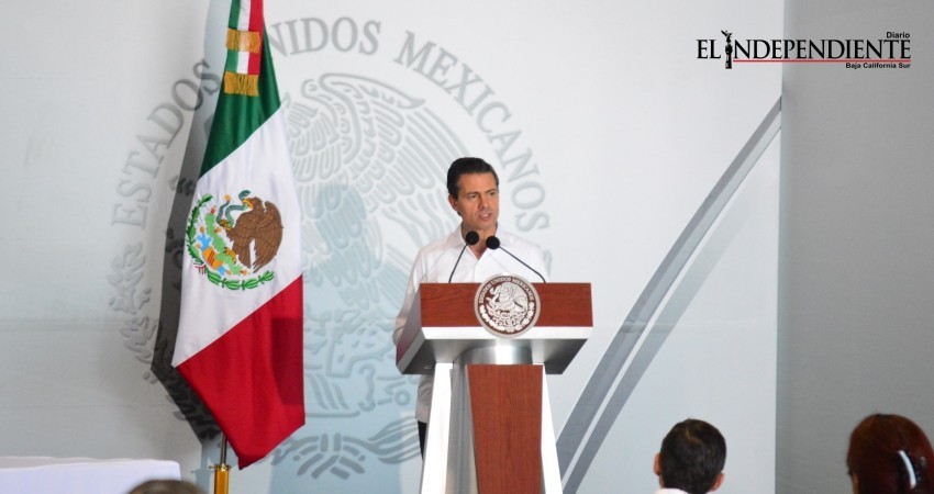 Haremos lo necesario para que las familias de BCS vivan en Paz: Peña Nieto
