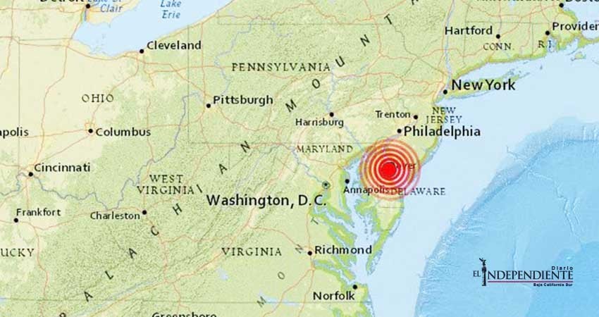 Inusual sismo de 4.1 grados sorprende a la Costa Este de EU