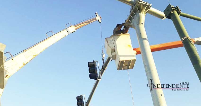 Nuevos semáforos de La Paz, en fase de programación