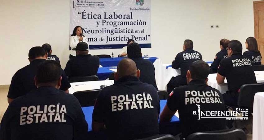 Mediante capacitación se fortalece el Sistema de Justicia Penal en BCS