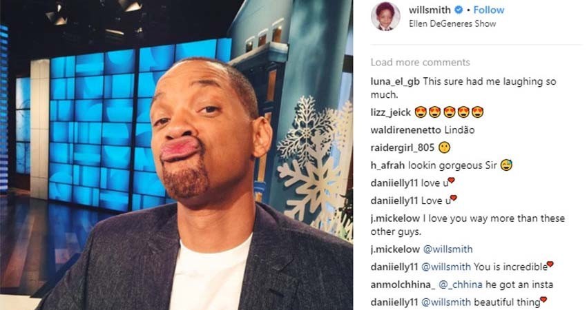 Will Smith abre su Instagram y ya tiene 2 millones de seguidores