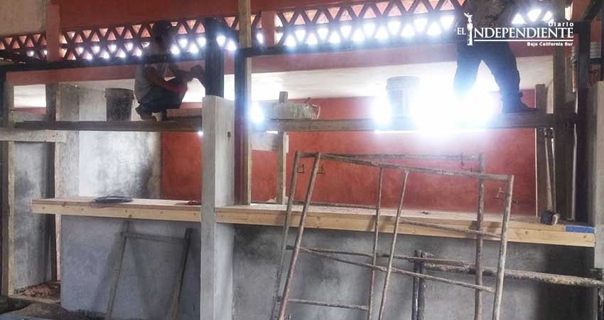 Rehabilitación del mercado municipal lleva más del 70% de avance