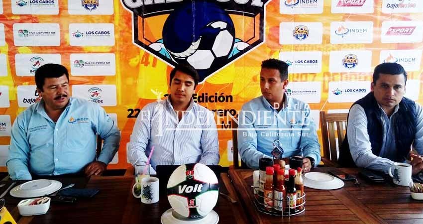 Se presenta segunda edición del torneo de futbol "Cabo Cup"