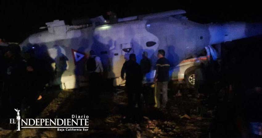 Suman 13 muertos tras accidente de helicóptero militar en Oaxaca