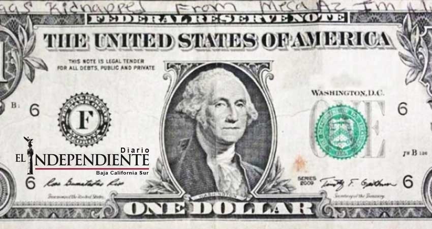 Reactivan caso de niña desaparecida gracias a mensaje en un dólar