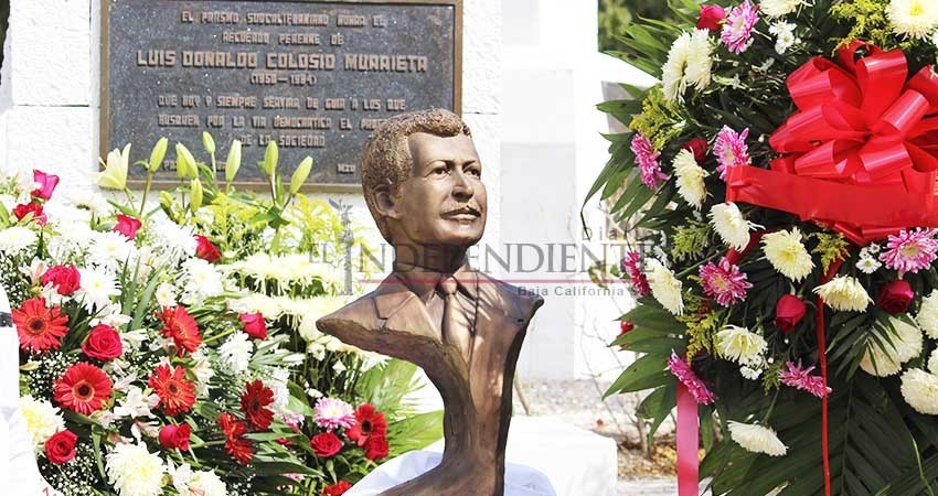 No se instaló busto de Colosio por falta de permisos del gobierno BCS