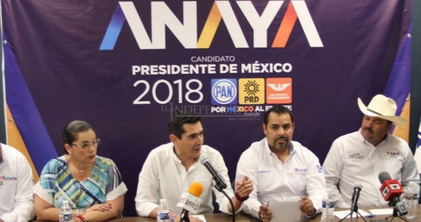Pretende PAN lograr 120 mil votos para Anaya en BCS