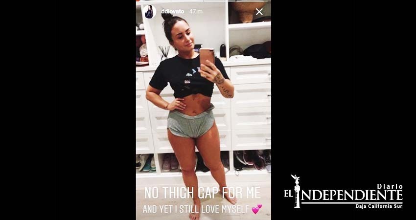 Demi Lovato muestra celulitis y estrías a sus fans
