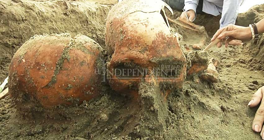 Hallazgo de restos humanos del año 1,100 d.C.  se registró hace un año: Investigador