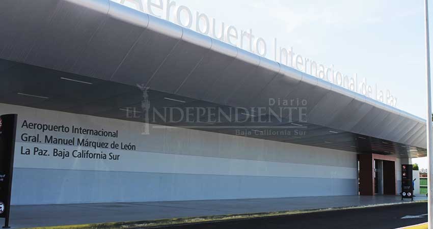 Se incrementa llegada de pasajeros al Aeropuerto de La Paz
