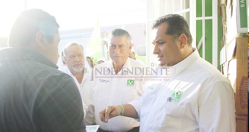 Promete Saúl González "orden" de llegar a la alcaldía de La Paz