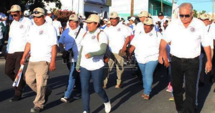 Marchan y exponen demandas contingentes sindicales de Los Cabos