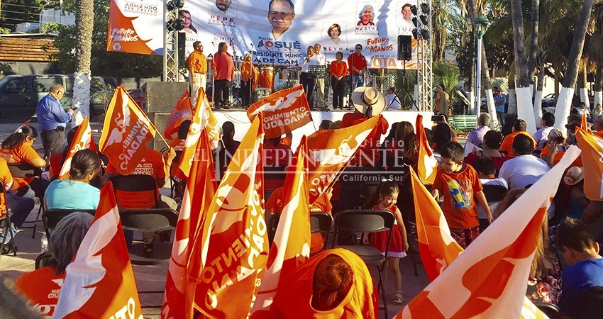 Arranca el candidato de MC Josué Estrada campaña por la alcaldía de La Paz