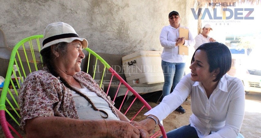 Legislaremos a favor de los adultos mayores: Michelle Valdez