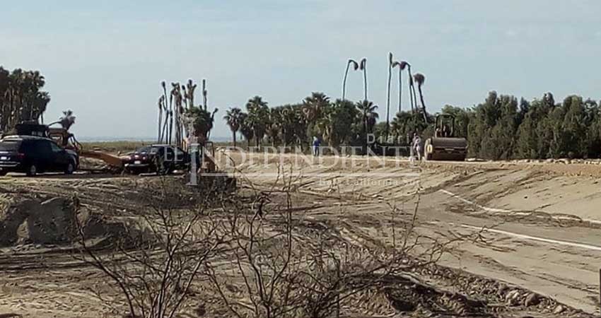 Administración del Agua de CONAGUA BCS, desconoce si bordo de protección es obra suya