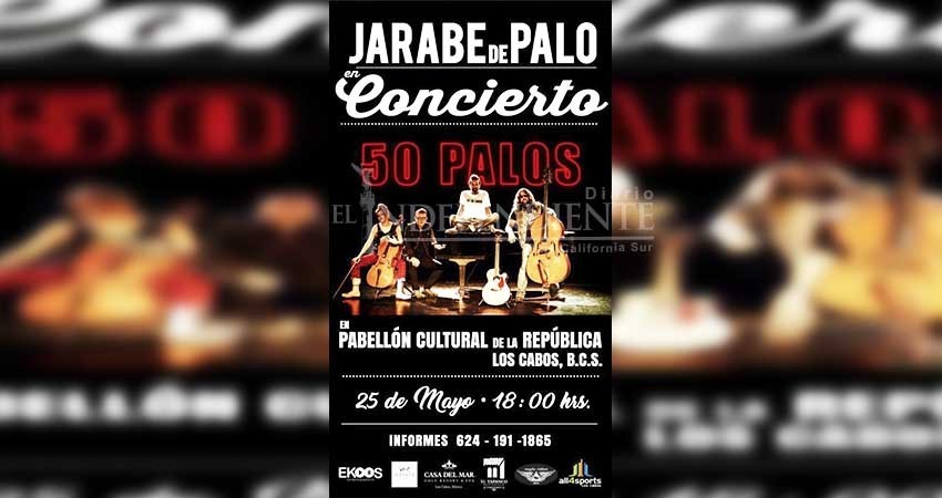 Jarabe de Palo se presentará en Los Cabos en un concierto a favor de la seguridad del destino