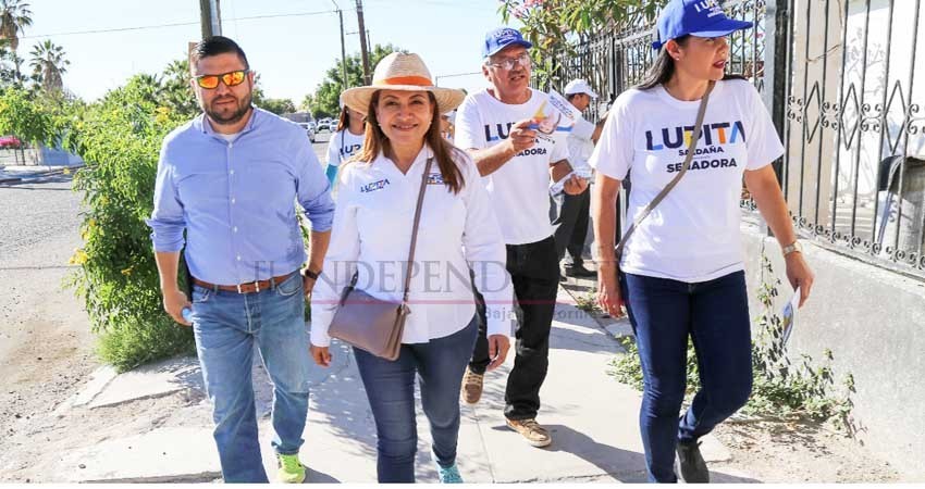 Vamos a fortalecer la educación, el turismo y el respeto al medio ambiente en BCS: Lupita Saldaña