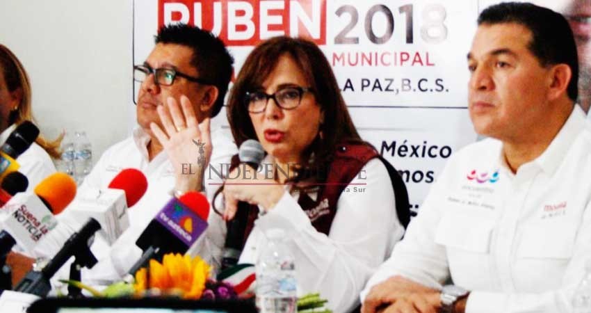 Arremete Yeidckol Polevnsky contra Ernesto Ibarra por “colgarse” del voto para AMLO 