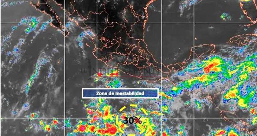 Se desarrolla zona de inestabilidad en el Pacífico