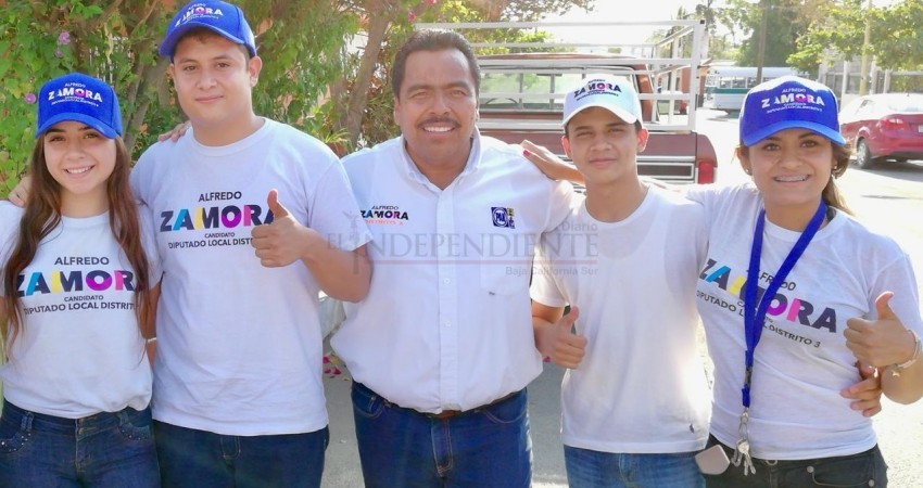 Jóvenes del tercer distrito electoral respaldan al candidato Alfredo Zamora
