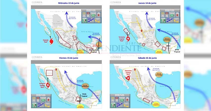 Bud impactará a BCS como tormenta tropical