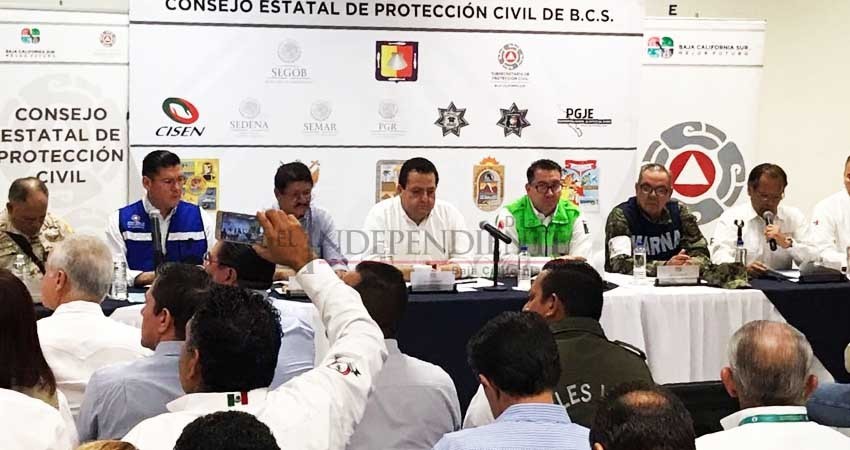 Emiten alerta naranja ante amenaza por Bud en BCS