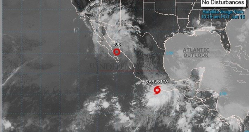 Remanentes de TT “Carlotta” serían lluvias ligeras para BCS: Protección Civil