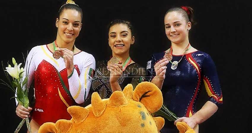 Ahtziri Sandoval y Victoria Mata, oro y bronce en Copa del Mundo de Gimnasia