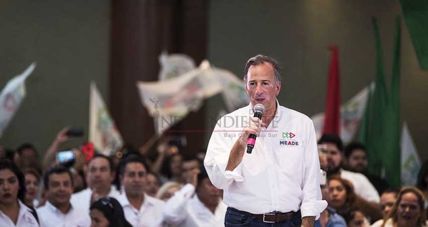 José Antonio Meade se compromete a regresar la seguridad a Baja California Sur